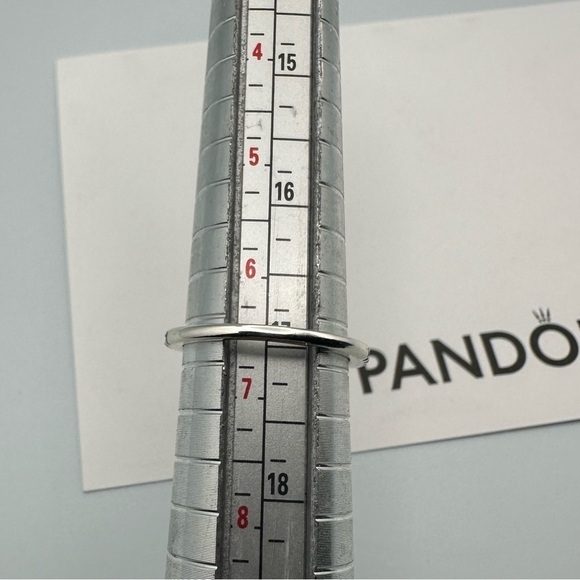 Pandora Sparkling Wave Ring – Sterling Silver 925 w/ Clear Cubic Zirconia w/Box - Picture 11 of 13